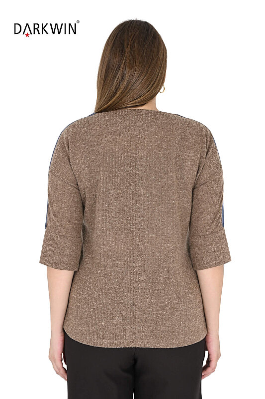 3716 LA VELINA BLUZ KAHVE - 3