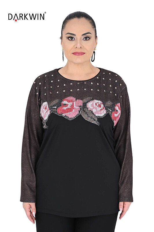 3719 LA VELINA BLUZ SIYAH - LA VELINA