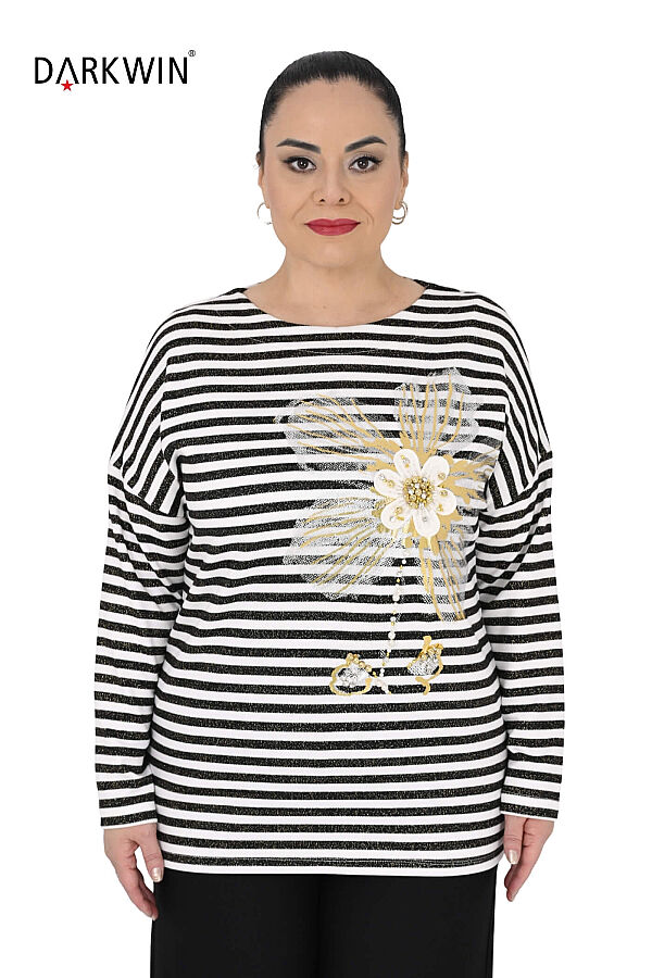 3725 LA VELINA BLUZ SIYAH - 1