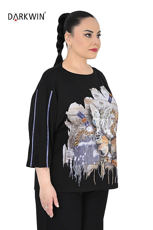 3733 LA VELINA BLUZ SIYAH - LA VELINA (1)