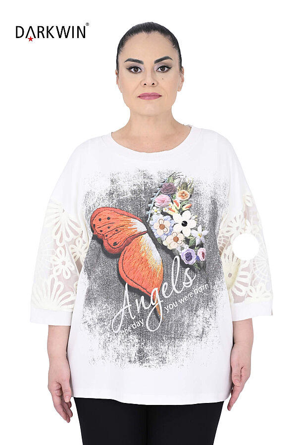 3736 LA VELINA BLUZ BEYAZ - 1