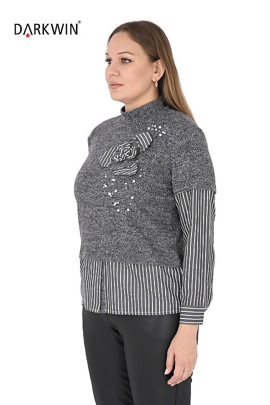 3775 LA VELINA BLUZ GRI - LA VELINA (1)
