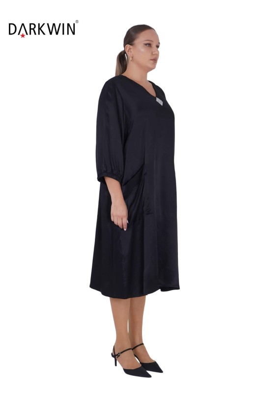 3801 DARKWIN ELBİSE SIYAH - Darkwin (1)