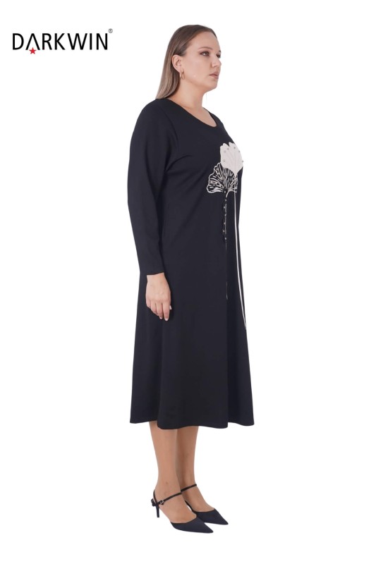 3804 DARKWIN ELBİSE SIYAH - Darkwin (1)
