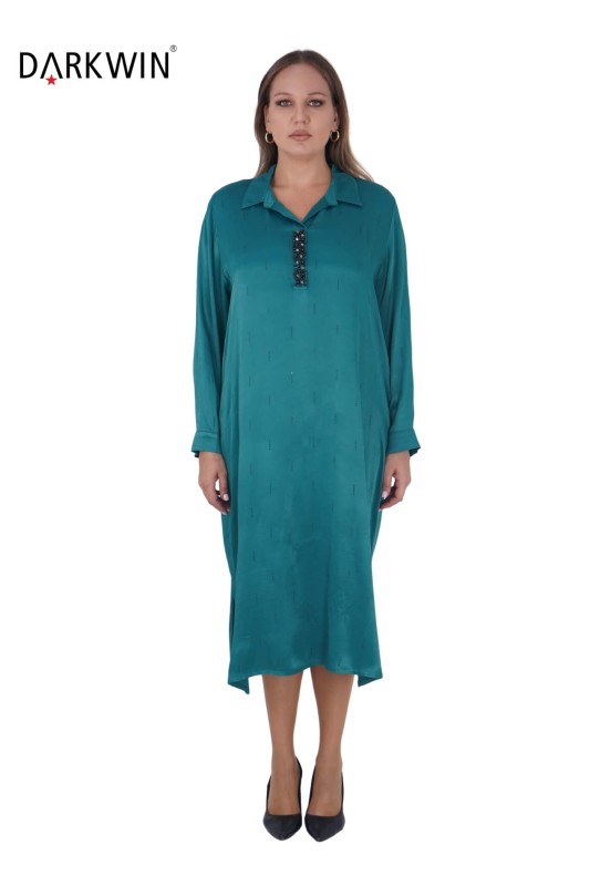 3805-4 DARKWIN ELBİSE YESIL - DARKWIN