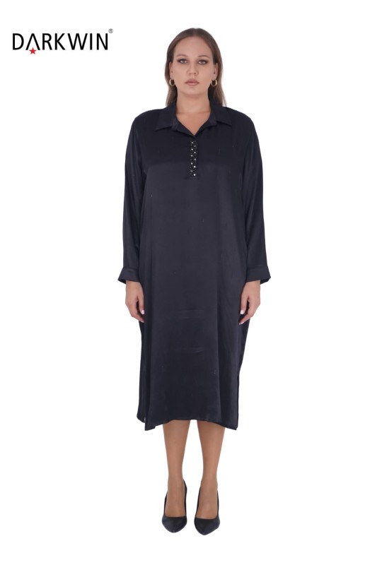 3805 DARKWIN ELBİSE SIYAH - Darkwin