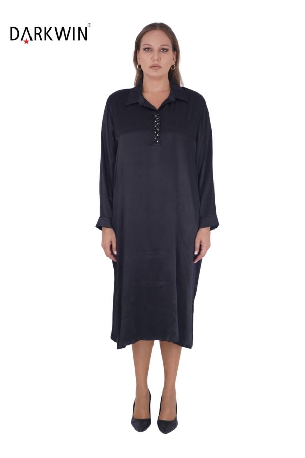 3805 DARKWIN ELBİSE SIYAH - 1