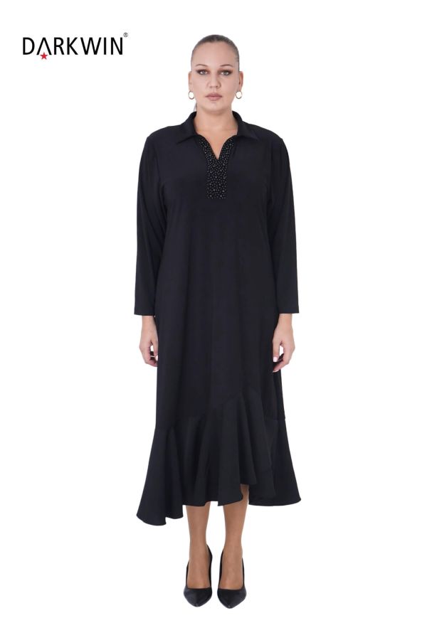 3807 DARKWIN ELBİSE SIYAH - 1