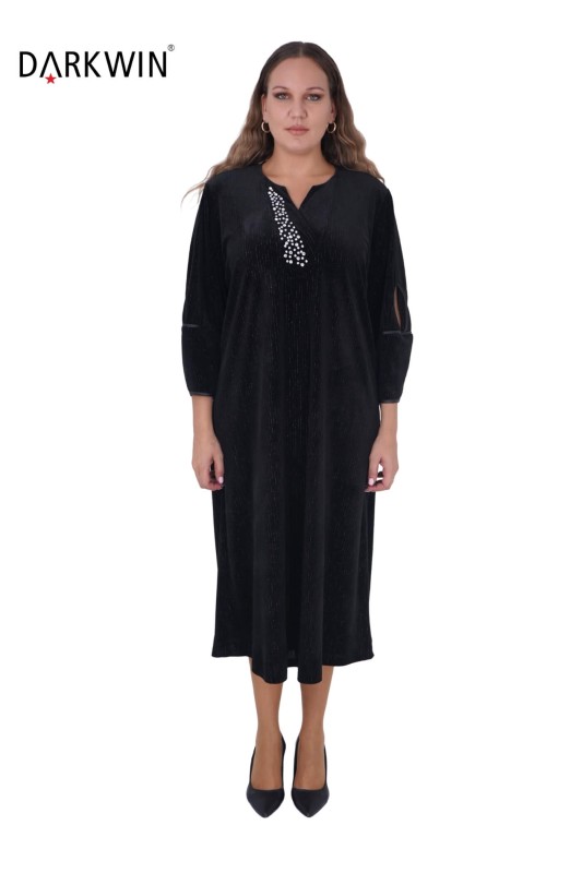 3808 DARKWIN ELBİSE SIYAH - Darkwin