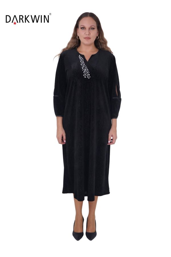 3808 DARKWIN ELBİSE SIYAH - 1