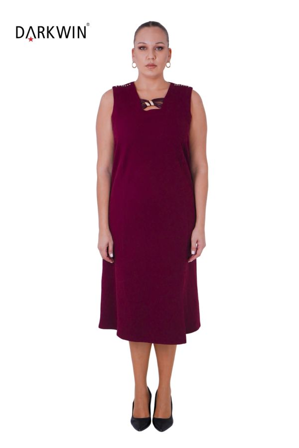 3809-8 DARKWIN ELBİSE BORDO - 1