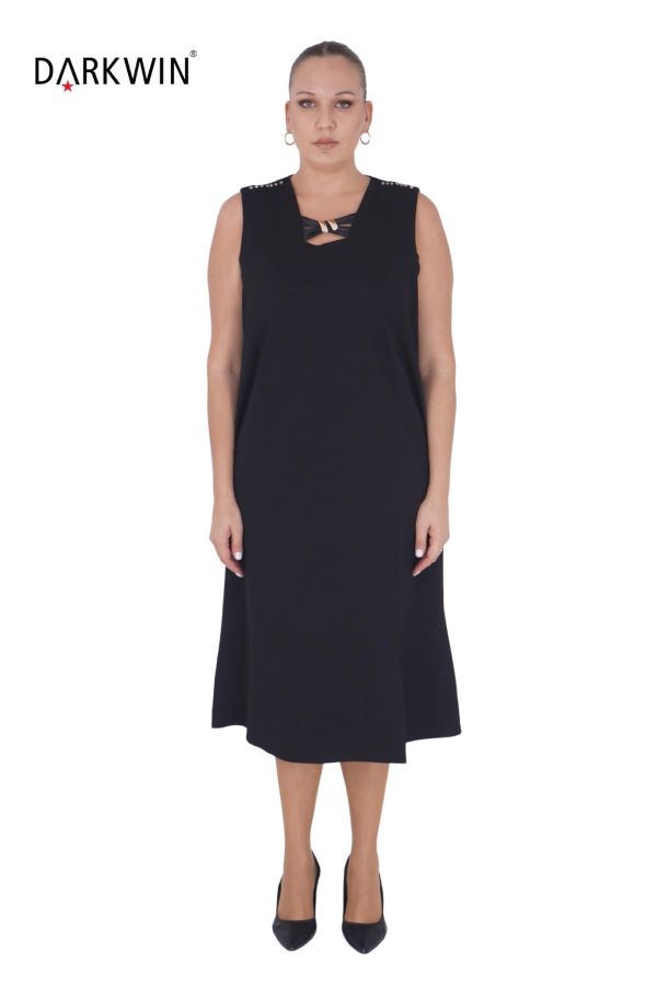 3809 DARKWIN ELBİSE SIYAH - 1