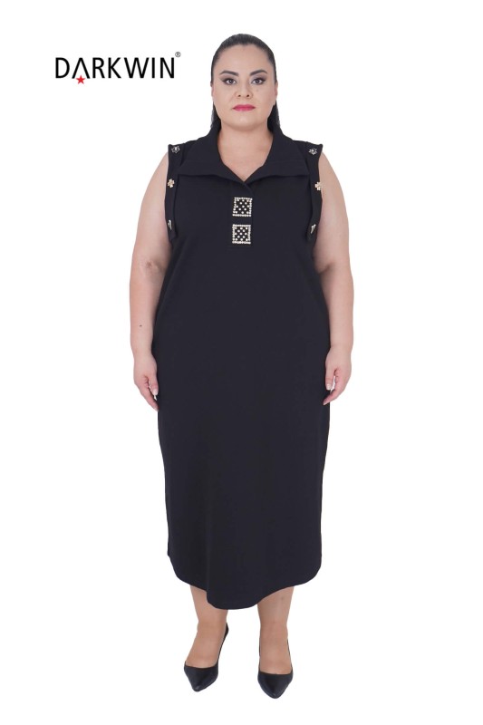 3810 DARKWIN ELBİSE SIYAH - Darkwin