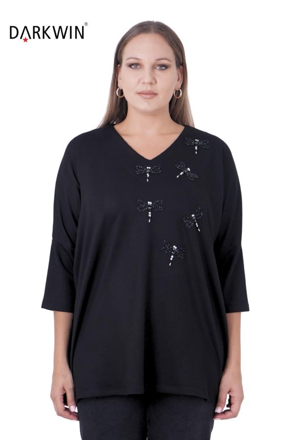 3814-1 DARKWIN BLUZ SIYAH - 1