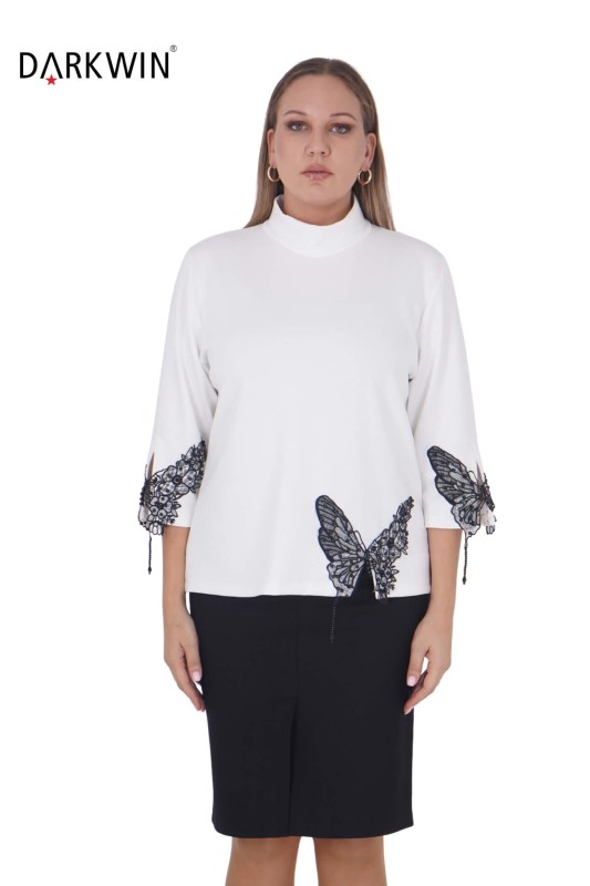 3815-2 DARKWIN BLUZ BEYAZ - DARKWIN