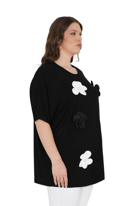 3905-1 DARKWIN BLUZ SIYAH - DARKWIN (1)