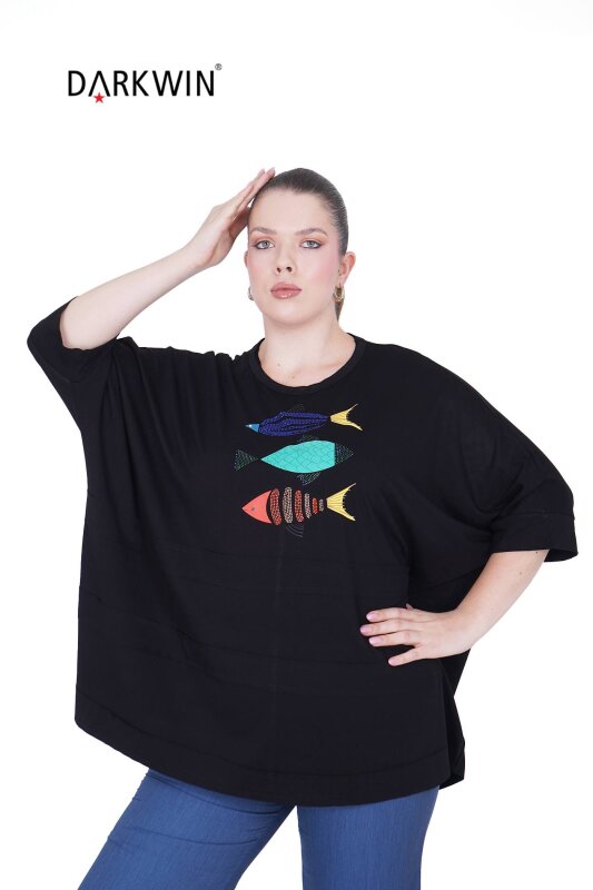 3907-1 DARKWIN BLUZ SIYAH - 3