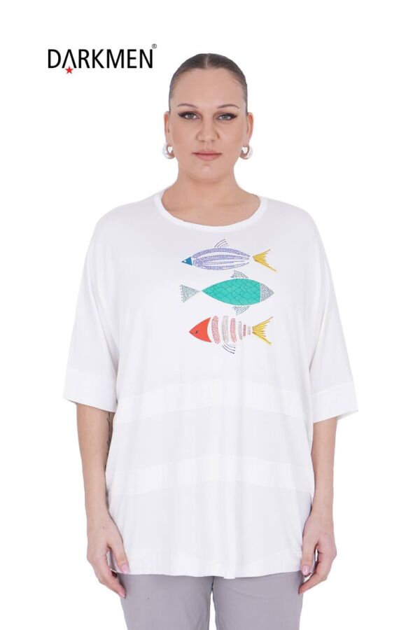 3907-2 DARKWIN BLUZ BEYAZ - 1