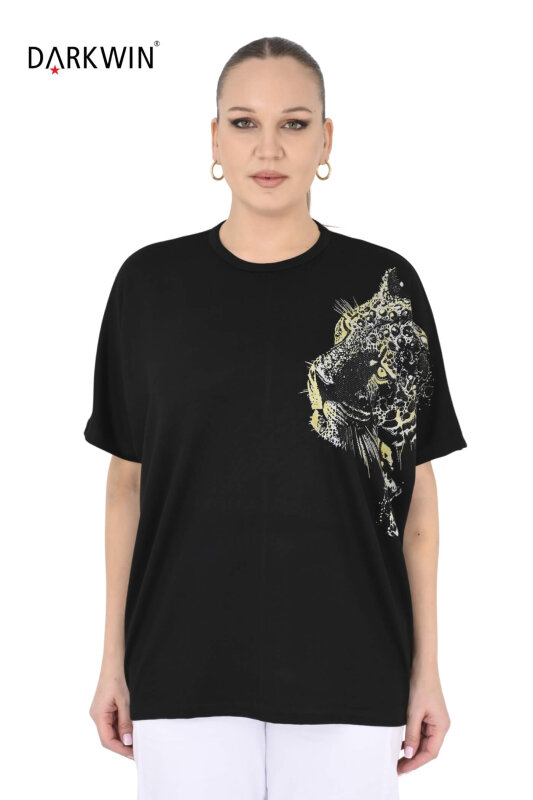 3908-1 DARKWIN BLUZ SIYAH - DARKWIN