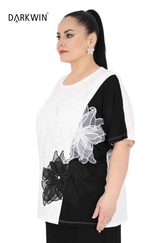 3909-2 DARKWIN BLUZ BEYAZ - DARKWIN (1)