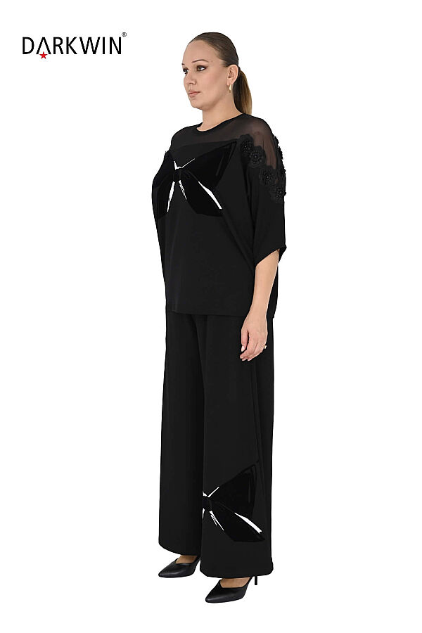 4016 DARKWIN BLUZ-PANTOLON SIYAH - 2