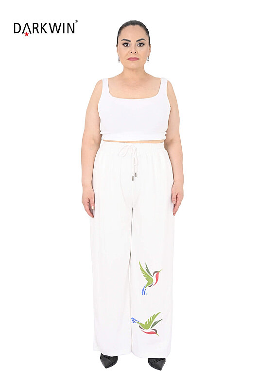 4018 DARKWIN BLUZ-PANTOLON EKRU - 4