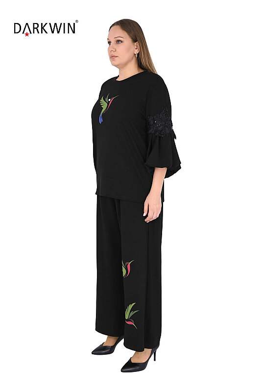 4018 DARKWIN BLUZ-PANTOLON SIYAH - DARKWIN (1)