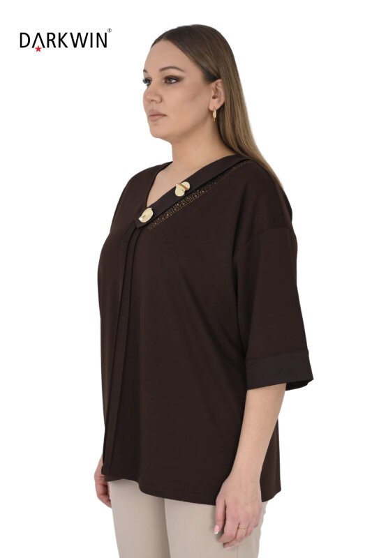 4406-7 DARKWIN BLUZ KAHVE - DARKWIN (1)