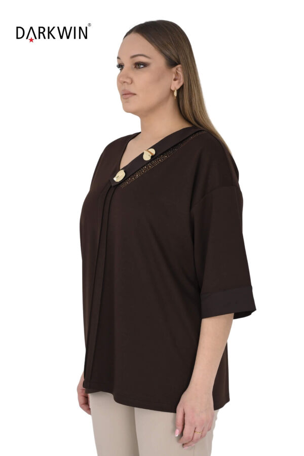 4406-7 DARKWIN BLUZ KAHVE - 2
