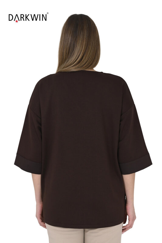 4406-7 DARKWIN BLUZ KAHVE - 3