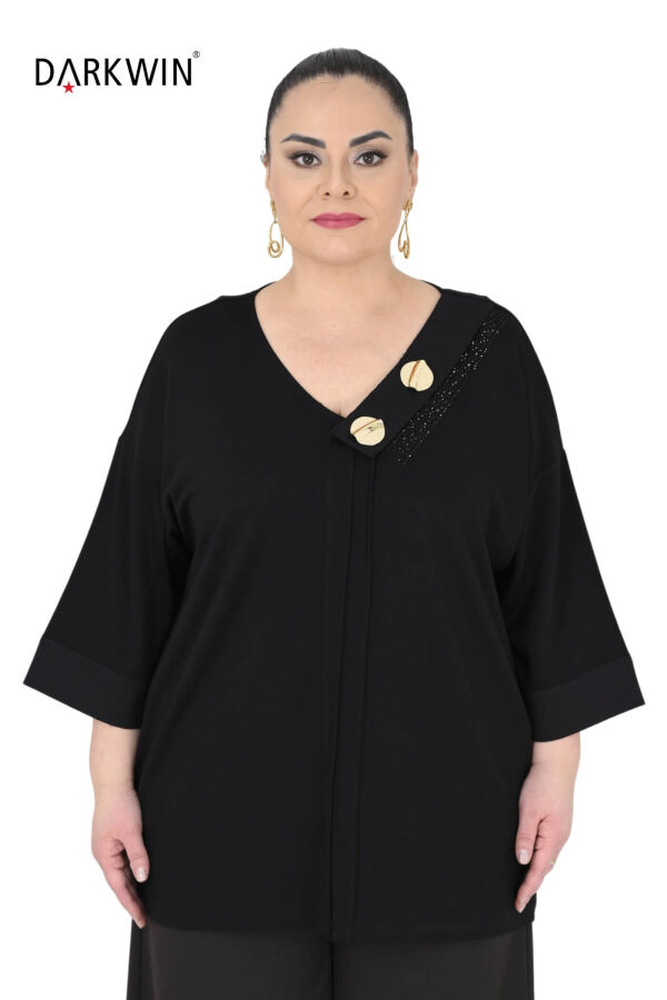 4406 DARKWIN BLUZ SIYAH - 1