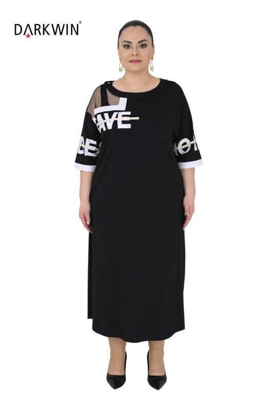 4803 DARKWIN ELBİSE SIYAH - DARKWIN