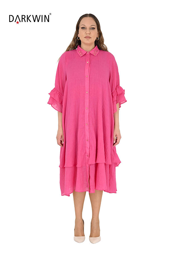 4811-8 DARKWIN ELBİSE FUSYA - 1