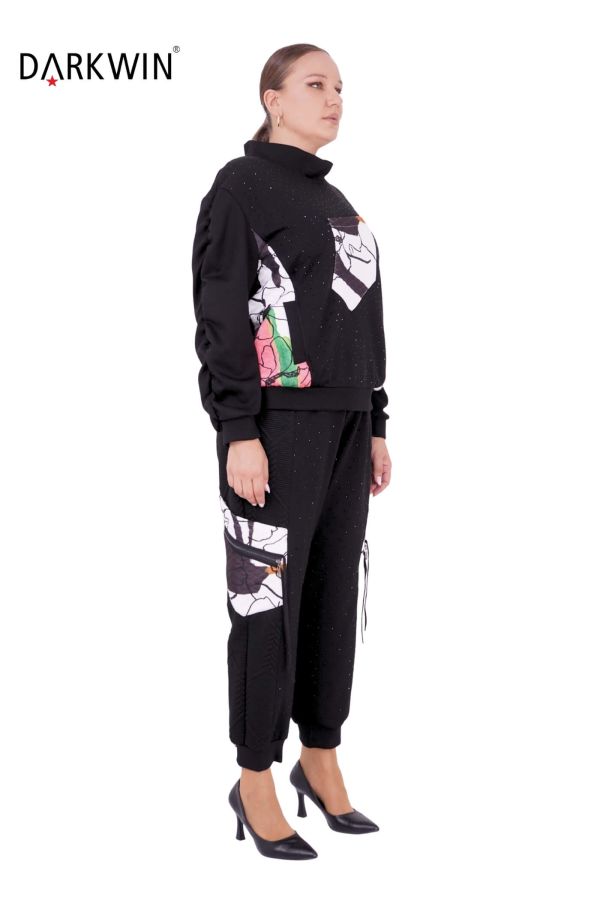 5203 DARKWIN BLUZ-PANTOLON SIYAH - 2