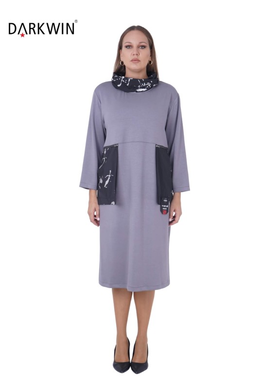 5208 DARKWIN ELBİSE ANTRASIT - DARKWIN