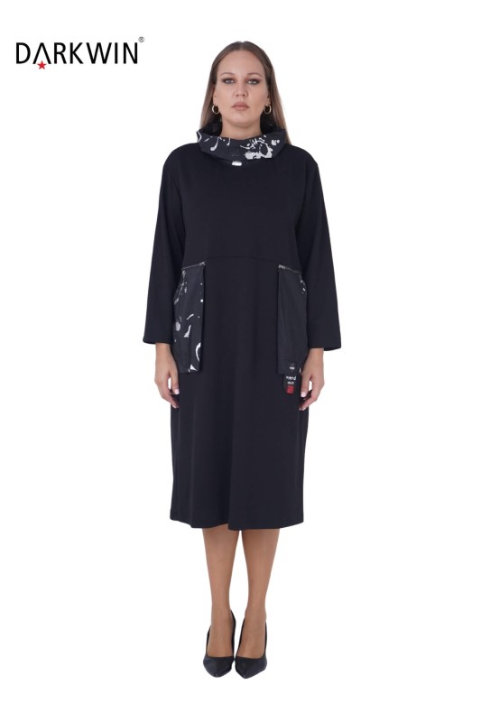 5208 DARKWIN ELBİSE SIYAH - Darkwin