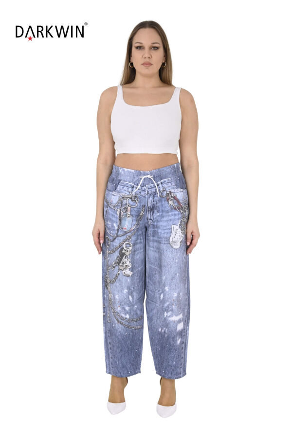 52340 ZANESSI PANTOLON MAVI - 1