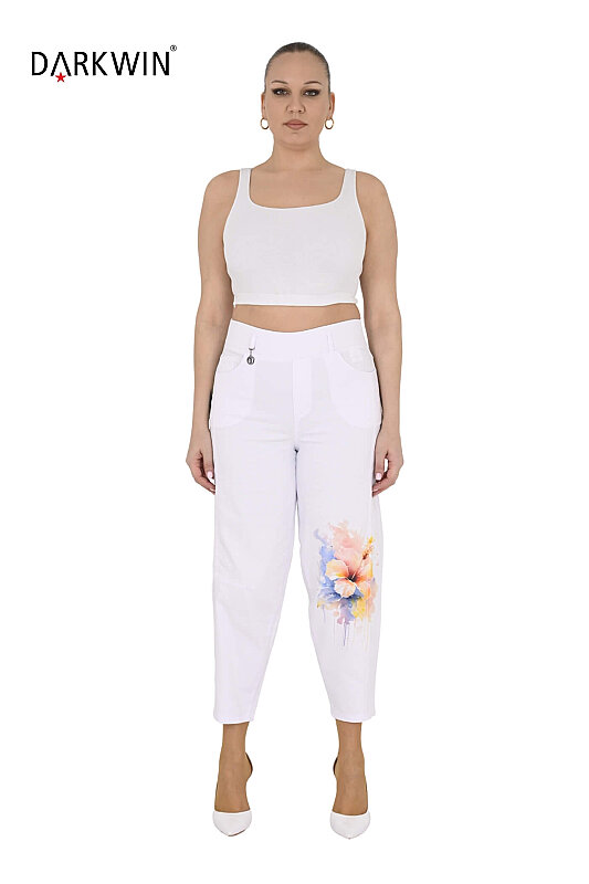 52380 ZANESSI PANTOLON BEYAZ - ZANESSI