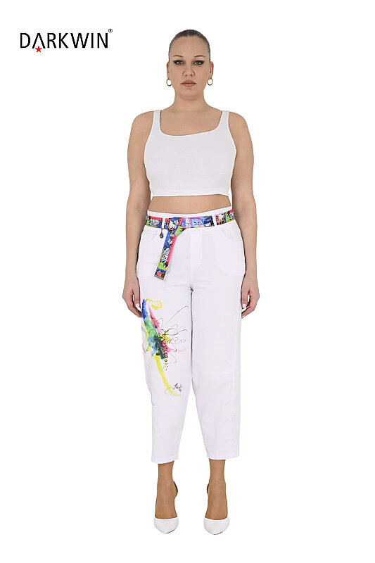 52381 ZANESSI PANTOLON BEYAZ - ZANESSI