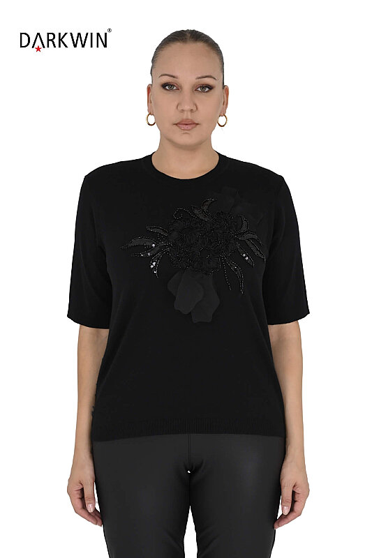 5256 DARKWIN BLUZ SIYAH - Darkwin