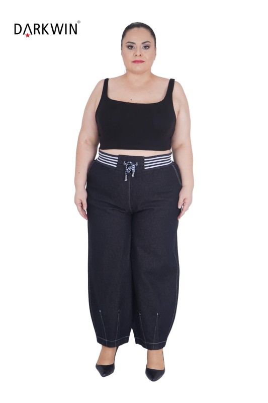 53160 ZANESSI PANTOLON MAVI-BEYAZ - ZANESSI