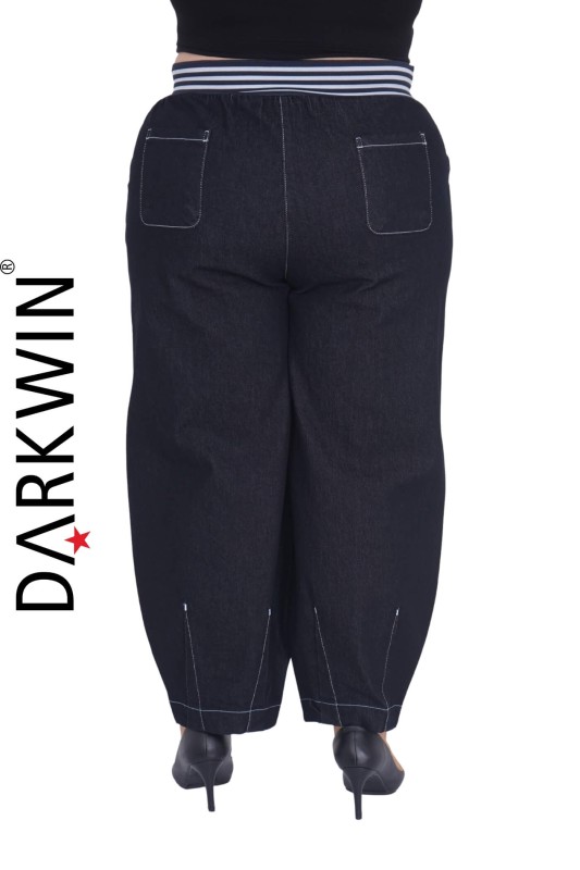 53160 ZANESSI PANTOLON MAVI-BEYAZ - 4