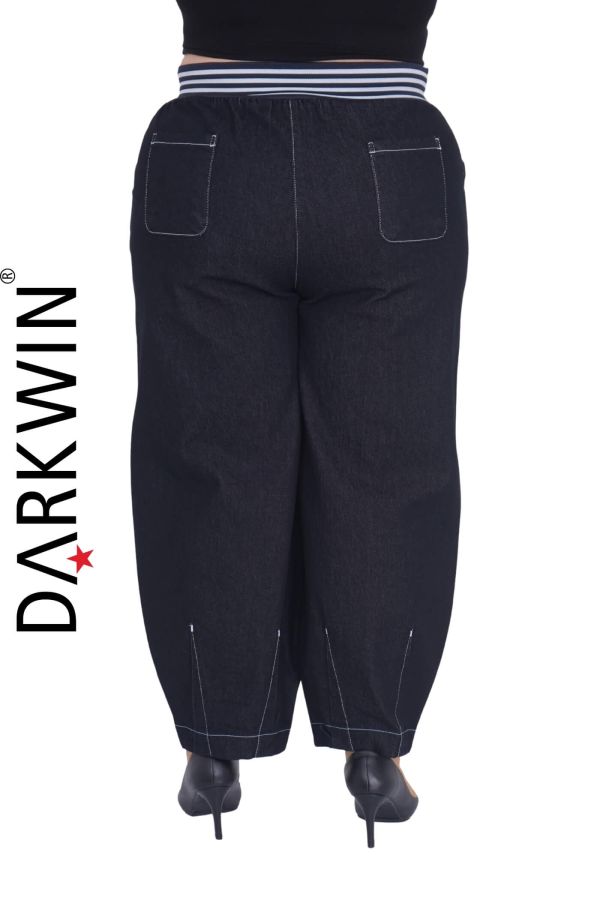 53160 ZANESSI PANTOLON MAVI-BEYAZ - 4