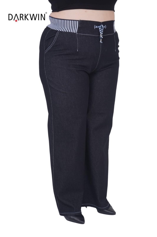 53161 ZANESSI PANTOLON MAVI-BEYAZ - 3