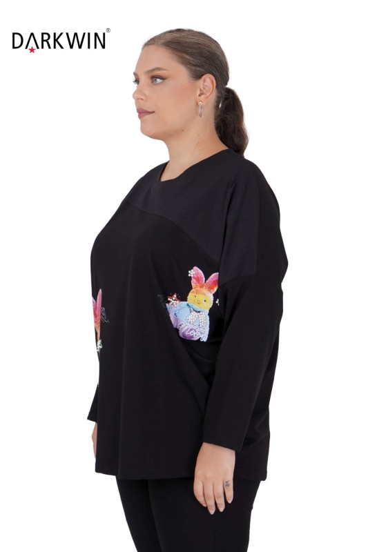 5389 DARKWIN BLUZ SIYAH - Darkwin (1)