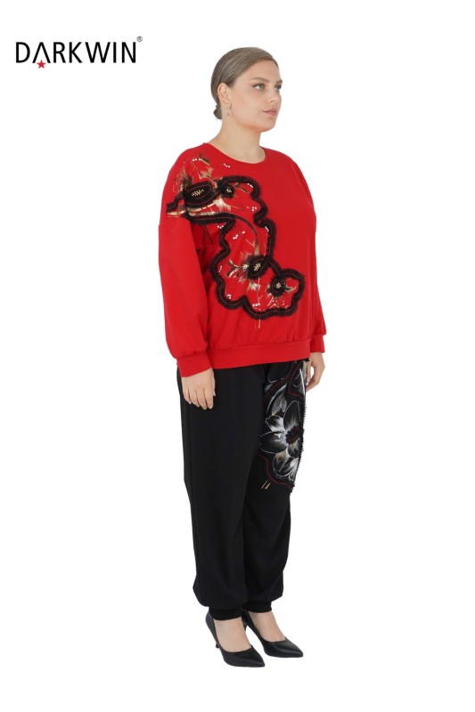 5396 DARKWIN BLUZ-PANTOLON KIRMIZI - Darkwin (1)