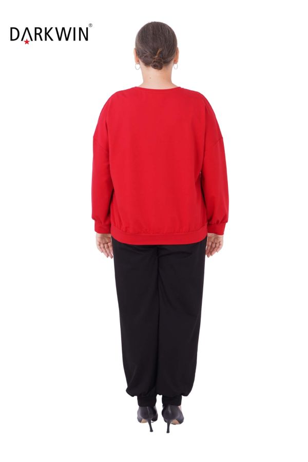 5396 DARKWIN BLUZ-PANTOLON KIRMIZI - 3
