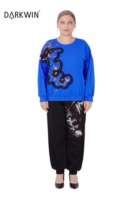 5396 DARKWIN BLUZ-PANTOLON MAVI - Darkwin