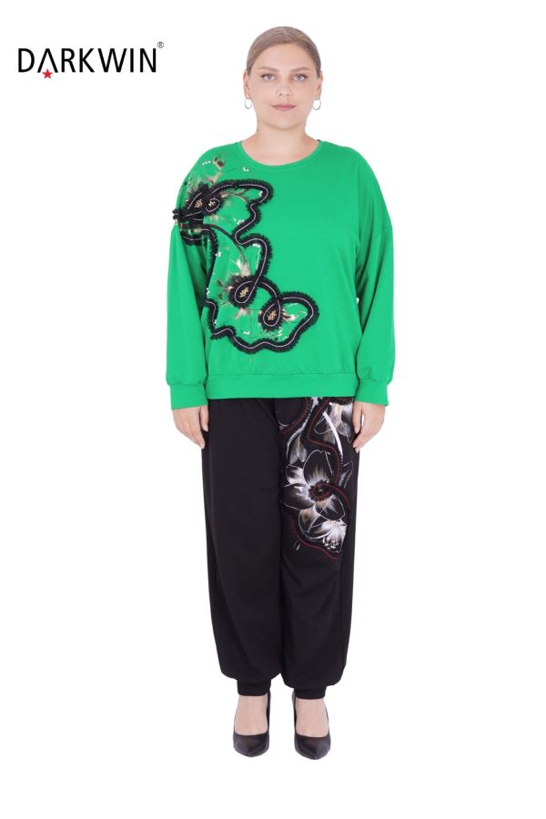 5396 DARKWIN BLUZ-PANTOLON YESIL - 1