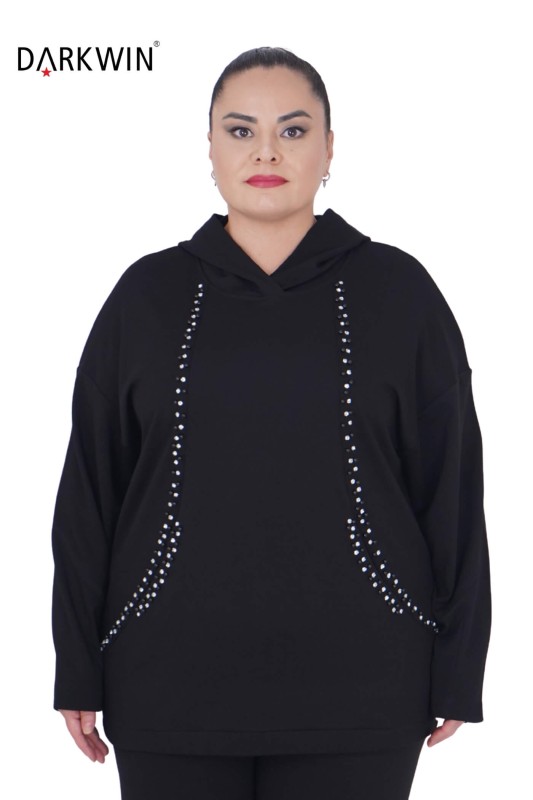 5404 DARKWIN BLUZ SIYAH - DARKWIN